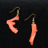 Pink Coral Branch Earrings Mark Christopher