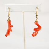 Pink Coral Branch Earrings Mark Christopher