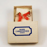Pink Coral Branch Earrings Mark Christopher