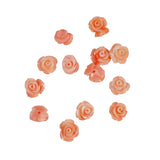 carved pink coral roses