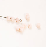 Dusty Pink Cube Glass Beads