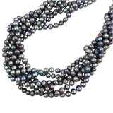 Freshwater Peacock pearls round