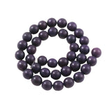 Purple Buri 10mm Round Bead Strands