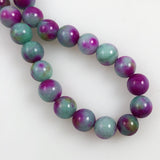 Green & Purple Mountain Jade Beads