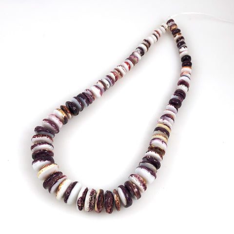 Purple Spiny Oyster Shell Heishe Beads