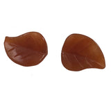 Gemstone Carved Leaf Beads
