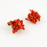Red Branch Coral Earrings