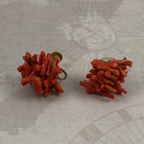 Red Coral Earrings 