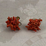 Red Coral Earrings