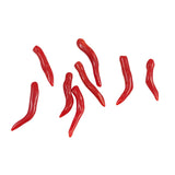Vintage Italian Red Coral Horn Beads