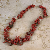 Italian Red Coral Nugget Beads Natural Antique