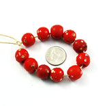 Antique Red Skunk Trade Beads 