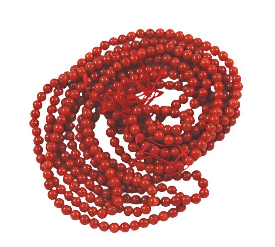 Italian Red Coral Round Beads AA Strand All Natural 3.5-6mm – Estate Beads  & Jewelry