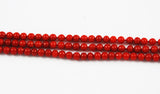Italian red coral round beads