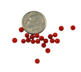 Italian red coral round beads