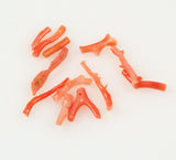 Salmon Coral Branch Beads Natural
