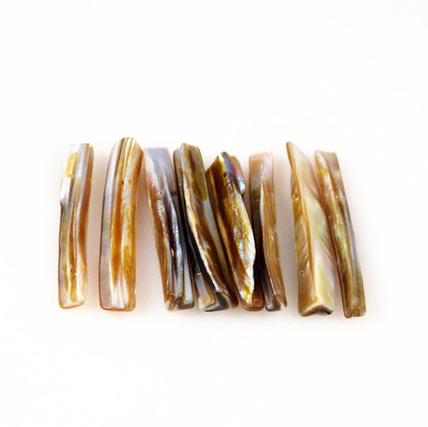 Shell Stick Beads Double Drilled