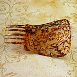 Vintage Spanish Tortoise Hair Comb Large