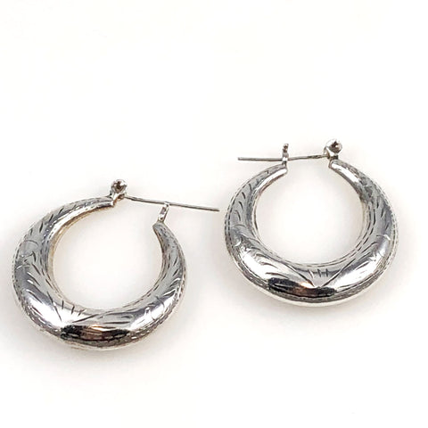 Silver Hoop Earrings
