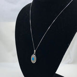 Orit Schatzman Opal Pendant Necklace Sterling Silver