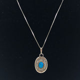 Orit Schatzman Opal Pendant Necklace Sterling Silver