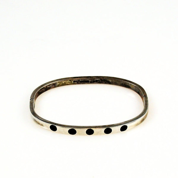 Mexican Sterling & Black Onyx Bracelet Vintage – Estate