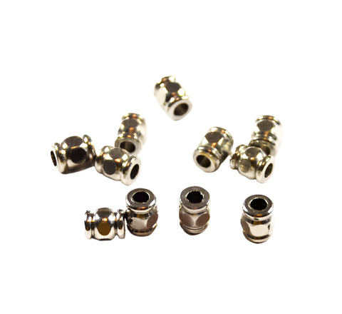 Stainless Hexagon Barrel Beads Large Hole
