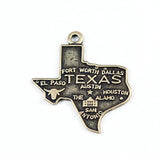 Vintage Silver Texas State Charm