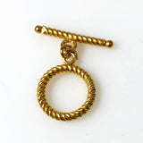 Large Vermeil Sterling Toggle Clasps 19mm