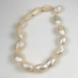 Tahitian White Two-Sided Shell Beads