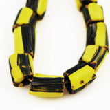 Antique Yellow Stripe African Trade Beads 