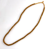 Yellow African trade bead necklace