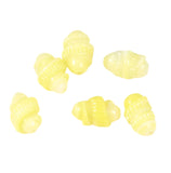 Light Yellow Lamp Work Glass Beads