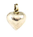 Sterling Puffy Heart Pendant