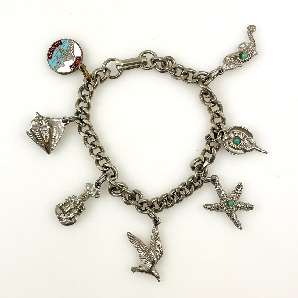 Thousand Islands Sea Life Charm Bracelet – Estate Beads & Jewelry