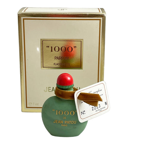 1000 Perfume Parfum Green Bottle Jean Patou Paris .23FL oz