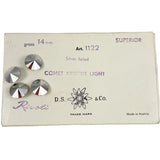Swarovski Comet Argent Light Silver Foiled 1122 Rivolis Austrian