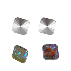 Swarovski 2650 /V Silver Crystal Stones 8mm (4)