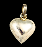 Sterling Puffy Heart Pendant