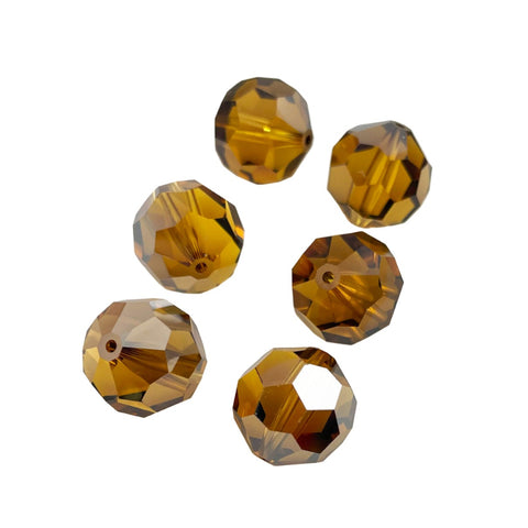 Swarovski Topaz Satin Large 14mm Crystal Beads 5000 Rare