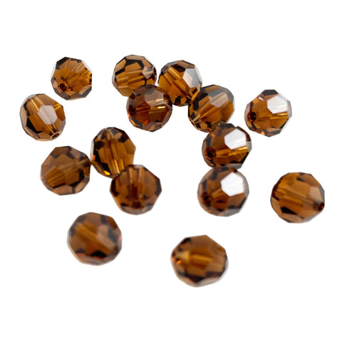 Swarovski Light Smoked Topaz 8mm Crystal Beads 5000 