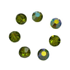 Swarovski 5100 Olivine AB 10mm Crystals