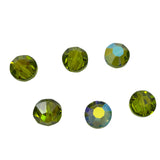 Swarovski 5100 Olivine AB 10mm Crystals Vintage