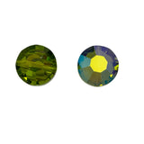 Swarovski 5100 Olivine AB 10mm Crystals Vintage