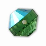 Vintage Swarovski crystals Art. 349/5101 8mm Green Turmaline AB Beads 
