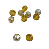 Swarovski crystals Art. 349/5101 - 8mm Light Topaz AB Beads Vintage