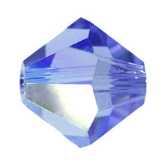 Swarovski 5301 Sapphire AB Crystal Beads 6 Vintage