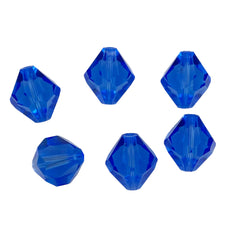 Swarovski 5304 Sapphire 10mm Crystal Beads Discontinued 6 Vintage
