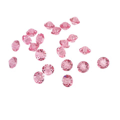 Swarovski Light Rose Article 5307 Crystal Beads 12 Spacers