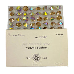 Swarovski Light Colorado Topaz Article 5307 12mm Crystal Beads 6